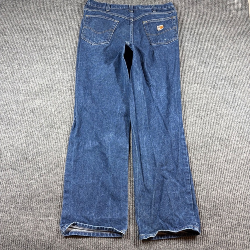 Carhartt Jeans Men's 36x32 FR Flame Resistant Work Blue Denim Relaxed Fit 280-83